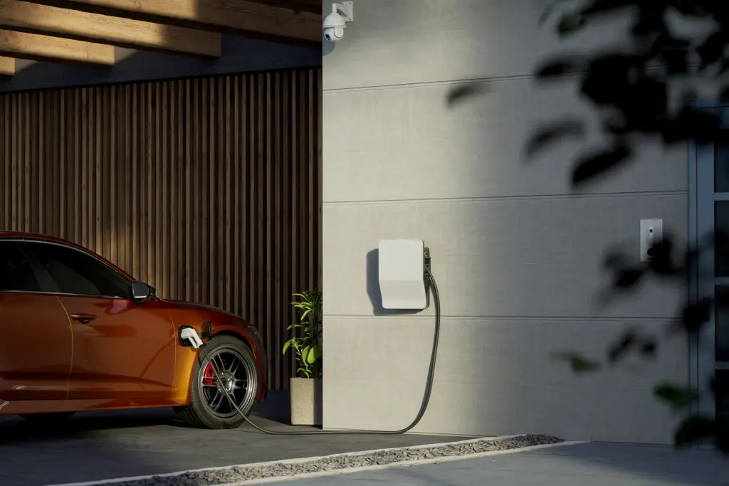 An EV charging station installed by Mr. Bright Electric